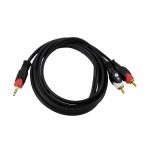 Cable de Audio 2RCA -Plug 3.5mm 1.8mts Gralf — GF-P3521.8