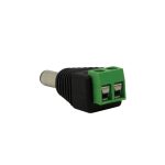 Plug Hueco 5,5-2,1mm con bornera Gralf — GF-PHM