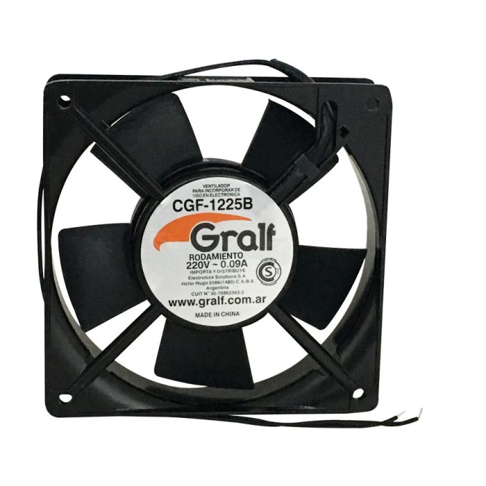 Turbina 220v 120x120x25mm Ruleman Gralf — CGF-1225B - Imagen 2