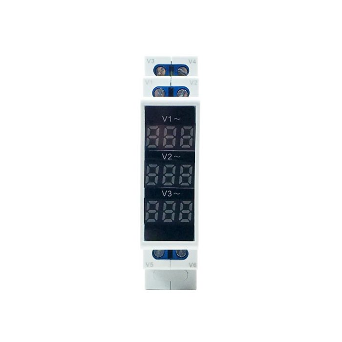 Voltímetro modular trifásico Gralf — GF-500VR3 - Imagen 2