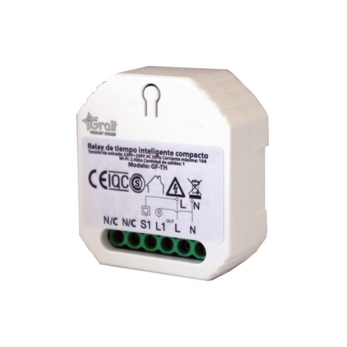Relé de tiempo inteligente compacto Wi-Fi 1 Salida Gralf — GF-TH - Imagen 2