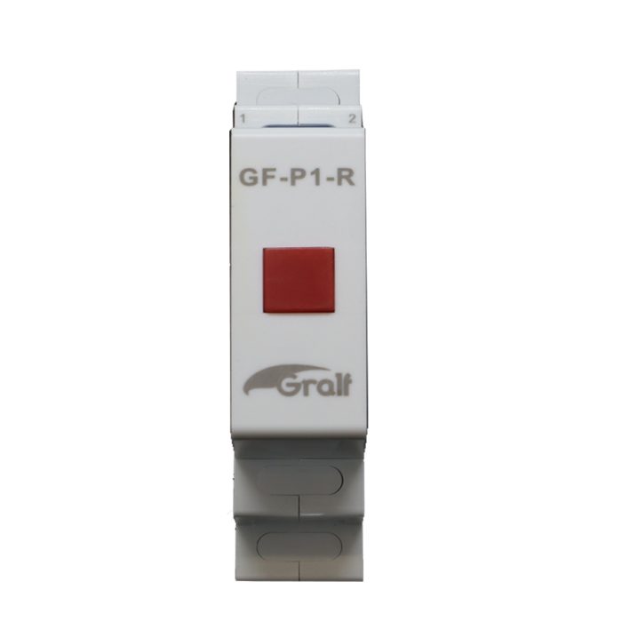 Piloto Indicador modular monofásico rojo Gralf — GF-P1-R - Imagen 2