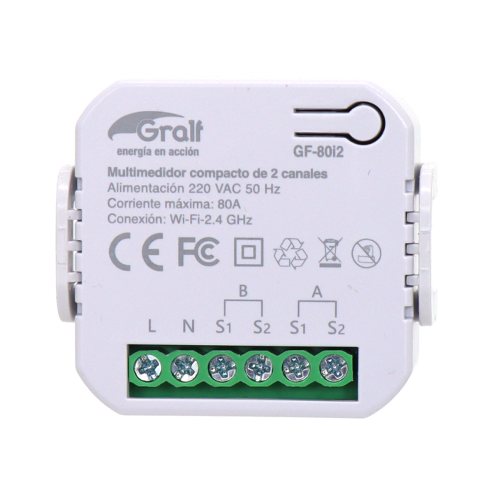 Multimedidor compacto de 2 canales Gralf — GF-80i2 - Imagen 2