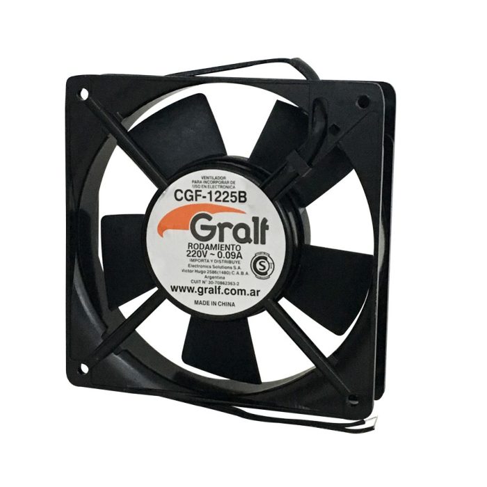 Turbina 220v 120x120x25mm Ruleman Gralf — CGF-1225B - Imagen 3