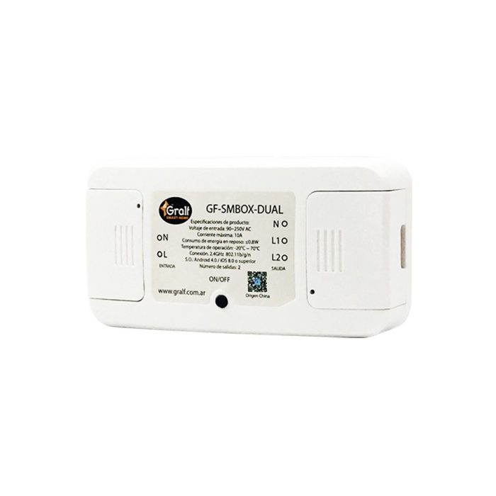 Interruptor Inteligente Wi-Fi Gralf — GF-SMBOX-DUAL - Imagen 3