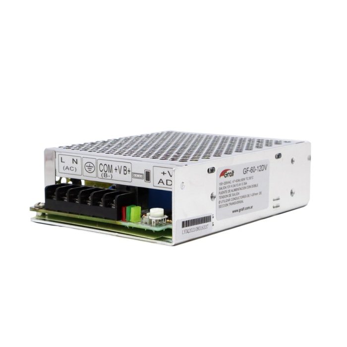Fuente Switching 12V 4A Gralf — GF-60-12DV - Imagen 3