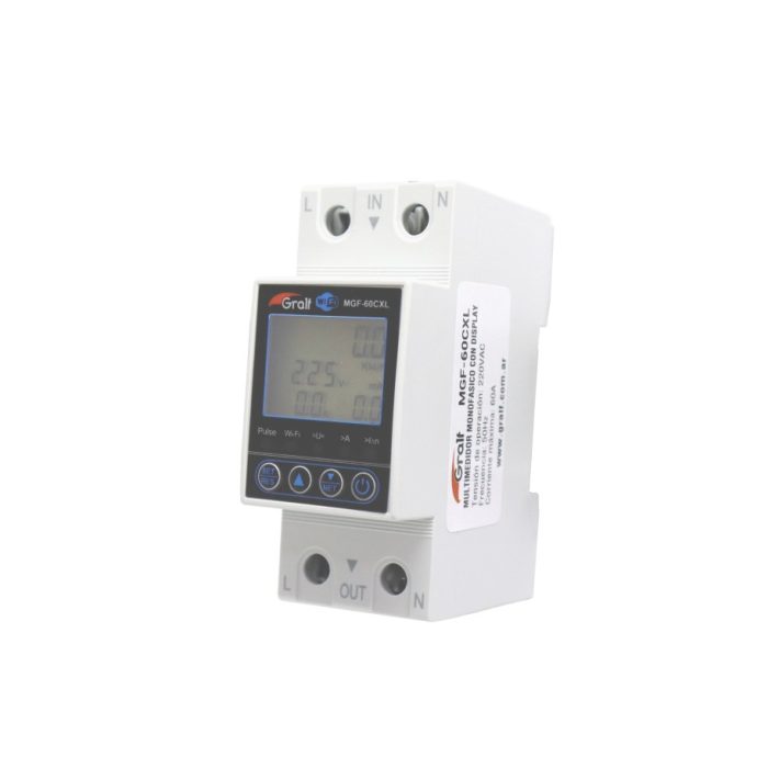 Multimedidor monofásico inteligente Wi-Fi, con display Gralf — MGF-60CXL - Imagen 3