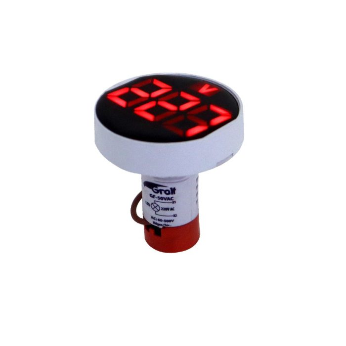 Voltimetro de Panel (VAC) diametro 50mm Gralf — GF-50VAC - Imagen 3