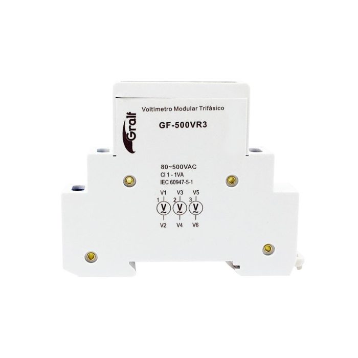 Voltímetro modular trifásico Gralf — GF-500VR3 - Imagen 4