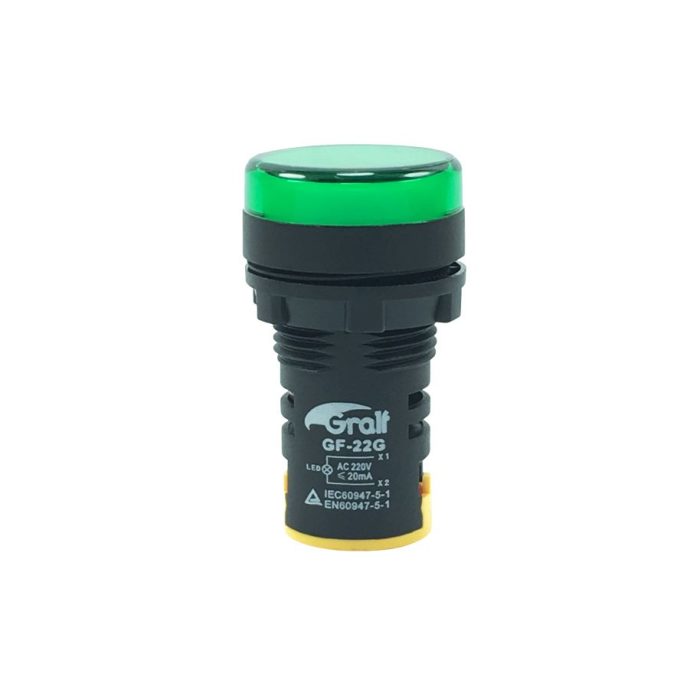 Piloto Indicador verde (Ø22mm) Gralf — GF-22G - Imagen 4