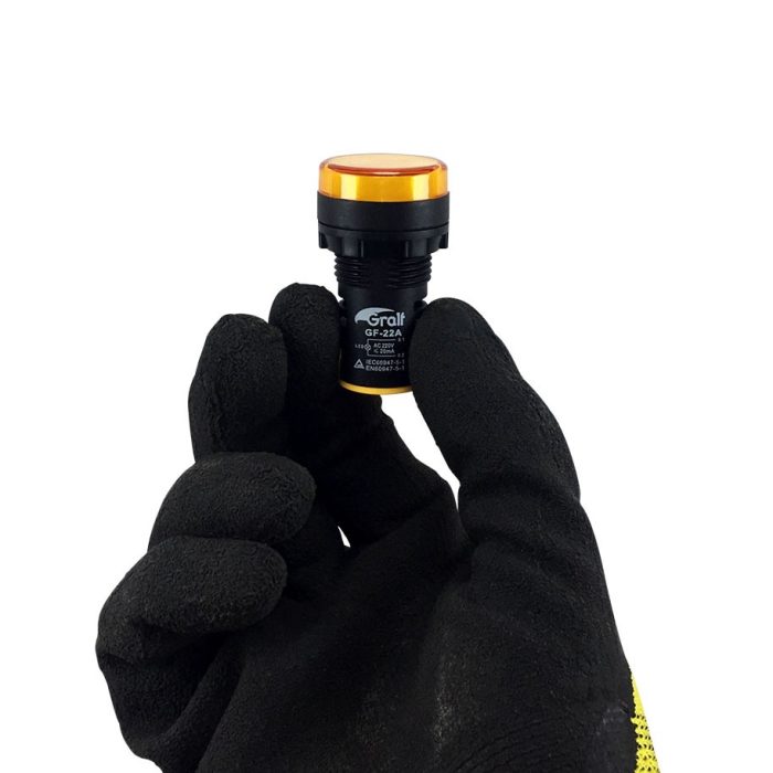 Piloto Indicador amarillo (Ø22mm) Gralf — GF-22A - Imagen 5