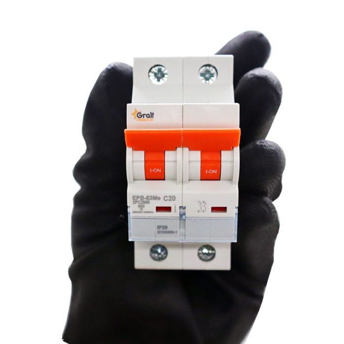 Interruptor Termomagnético 2P C20 6kA Gralf — EPB-63Me2PC2060 - Imagen 5